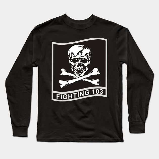 VFA103 Jolly Rogers Long Sleeve T-Shirt by MBK